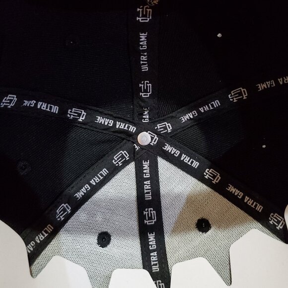 Ultra Game NBA Basketball Miami Heat Logo Snapback Hat Cap Red Black - Picture 8 of 10